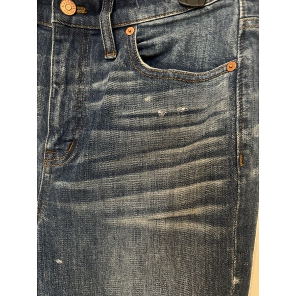 NWOT  Chic Western Madewell The High-Rise Slim Boyjean G7686 Preppy Painted 27 - Picture 8 of 9